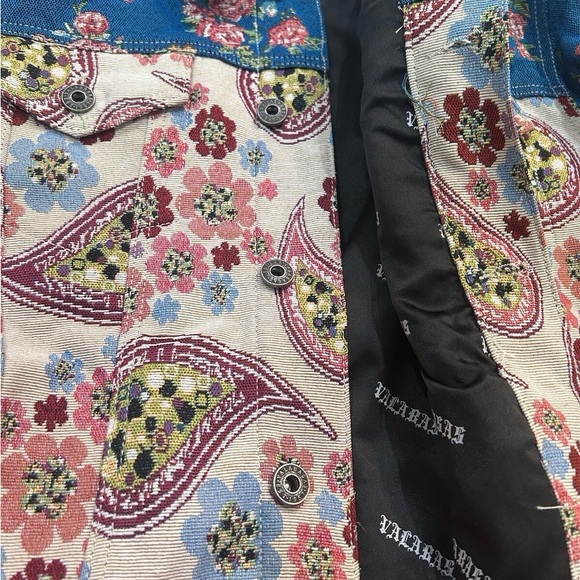 Valabasas "Picasso" Jacket multicolored paisley and floral design sz M - Picture 7 of 12